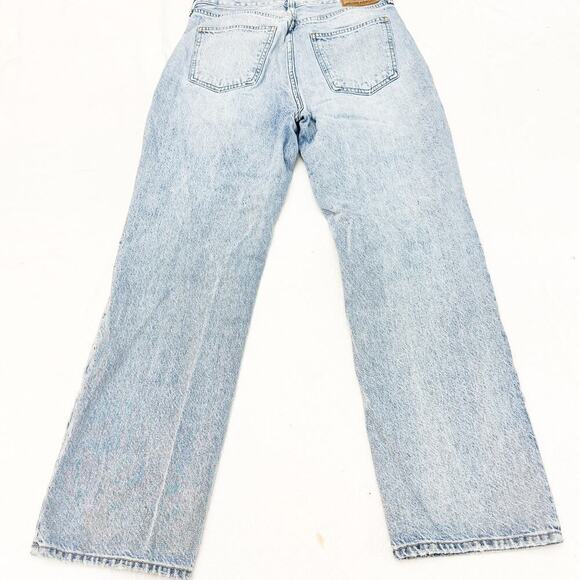 Denim Forum The Joni HIgh Rise Loose 29L Light Wash Ripped Denim Jeans Size 28 - Picture 3 of 9